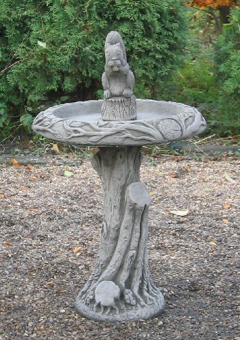 KBB26 Squirrel Bird Bath KBB26 Squirrel Bird Bath